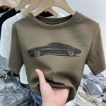 Retroprinteriga l&uuml;hikeste varrukatega T-s&auml;rk naiste suvine uus Slim Fit mitmek&uuml;lgne v&auml;ike s&auml;rk tops M