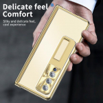 K&otilde;va Tugev Alumiiniumist Kokkupandav Kogu Samsung Galaxy Z Fold 4 5g Fold4 Fold 3 Fold3 Karastatud Klaasist Kile Toetusega Kaas Kaaned for Samsung Z Fold 4