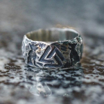 Vintage Viking Valknut S&otilde;rmus 316l Roostevabast Terasest Norra Odin Wolves Rune S&otilde;rmus Meestele Naiste Punk Retro Amulett Ehted Meeste Juveelid 7