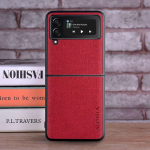 &Otilde;huke painduv kaitsev telefoni&uuml;mbris Samsung Galaxy Z Flip 3 pehme TPU silikoonkaane jaoks Samsung Galaxy Z Flip3 4 5g &uuml;mbrise jaoks Galaxy Z Flip 4 5G punane