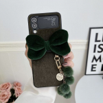 Samsung Galaxy Z Flip 4 Case Bow kokkupandav &uuml;mbris koos ripatsiga Samsung Z Flip 3 Zflip4 talvekarusnaha p&otilde;rutuskindel k&otilde;va tagakaas Galaxy Z Flip 3 must