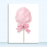 S&otilde;&otilde;rikul&otilde;uendi maalimine Seinapildid t&uuml;drukutetoa magustoidupoe jaoks P&otilde;hjamaade plakatid ja tr&uuml;kised Roosad puuvillased kommid pulgakomm 21x30 No Frame