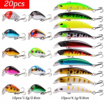 P&uuml;&uuml;gilantide komplekt Kalap&uuml;&uuml;gi k&otilde;va s&ouml;&ouml;daga mini Minnow ujuv kiik Crankbait Crazy voblerid Kunstlikud bioonilised v&auml;ndaga landid