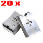 20 tk RFID-kaardi &uuml;mbrisega rahakoti blokeerimine, kontaktivaba deebetkrediit 20pcs