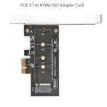 Pci-e 3.0 X1 X4 to M.2 Nvme M v&otilde;tmepesa konverteri adapter madala profiiliga klambriga Samsung Pm961, 960evo, Sm961, Pm951 M2 Ssd jaoks PCIe NVMe X1 Card
