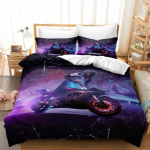 3D kodu voodipesukomplekt Queen King t&auml;issuuruses Twin Locomotive Series Prinditud tekikate ja padjap&uuml;&uuml;riga voodipesu Mugav tekikate UK Single 135x200cm