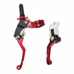 V&otilde;idus&otilde;idu CNC alumiiniumist kokkupandavad 360 siduri pidurihoovad k&auml;epide S&auml;&auml;stke pingutust CR CRF YZF EXC Bosuer Kayo T2 T4 T6 K2 K6 K6 K6R KT250 jaoks None punane