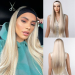 ALAN EATON Pikad pruunid lainelised peapaelaga parukad lokkis peapael s&uuml;nteetilised juuksed mustanahalistele naistele igap&auml;evaseks peol Cosplay kuumakindlad kiudparukad