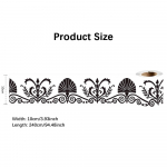 Isekleepuv v&ouml;&ouml;joon dekoratiivne riba Vannitoa p&otilde;randaliistud p&otilde;randaplaadid veekindlad koorimis- ja kleepuvad seinakleebis 10cm*240cm