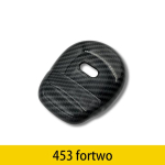 Carbon fiber ABS plastic car decoration modified accessories For Smart 453 Fortwo Outer door handle car interior Trunk handle black