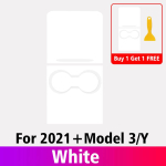 Car Central Control Panel Sticker For Tesla -2022 Model 3 model Y Center Console Film Trim Interior Decoration matt valge v&auml;rv
