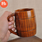 Tere 320ml Klassikaline puidust &otilde;lle tee kohvitass veetass kuumakindlad kodukontori peo joogin&otilde;ud tassid