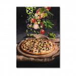 K&ouml;&ouml;k Plakat Pizza Steak Salat Hamburger Pilt Restoran Seinakunsti tr&uuml;kkimine L&auml;&auml;ne toidumaal 21cm&times;30cm NoFrame