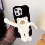 Fluffy Plush Fur Cartoon Case Telefoni &uuml;mbris iphone 15 14 13 Pro Max 12 11 X XS XR /Samsung S23 S22 Ultra A13 A23 A33 A53 A12 A32 A52 A14 A52 A32 iphone 6 6s must