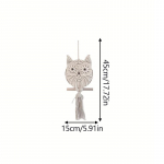1 tk Kodu seinavaip Seinale riputatav &ouml;&ouml;kull Makramee toakaunistus magamistoa elutoa &uuml;hiselamu jaoks 15x45cm