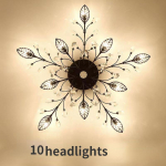 Moodne kristallist lae l&uuml;hter sisevalgustid l&uuml;htrid elutuppa magamistuppa k&ouml;&ouml;gi LED-valgustid 10headlights - warm light must