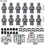 12 tk Ghost Clan Small Pellet Military Building Block Actionfiguuri mudelistseen ehitusplokkide m&auml;nguasjadega
