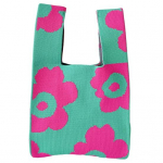 INS Knit kandekott Stiilne mitmek&uuml;lgne k&auml;ekott Lillemustriline kaunistus Lihtne juurdep&auml;&auml;s Ruumis&auml;&auml;stlik hoiustamiskott punane