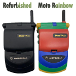 Renoveeritud originaal Motorola StarTAC Rainbow 500mAh mobiiltelefon, toetab ainult inglise keelt, 1 SIM-kaardiga simple set must