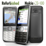 Renoveeritud Nokia Originaal Nokia C5-00 C5-00i Mobiiltelefon 1 SIM-kaardiga No charger 3MP must