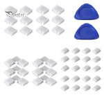 1 komplekti LED-ribavalgusti pistik, 4-kontaktiline, juhtmeta, l&uuml;nkadeta jootevaba pistik L-kujuline nurgaadapter, isekleepuv klamber, kolmnurga varesplaadi komplekt Sets