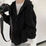 Meeste Pusad Mantel T&otilde;mblukuga Harajuku Hoodie Pikkade varrukatega Kevad-s&uuml;gis vaba vabaaja Oversized dressipluusid Taskuga jope US XL