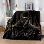 Anubis Egiptuse surmam&uuml;toloogia Horuse pehme pl&uuml;&uuml;sist tekk, flanelltekk elutuppa magamistoa voodi diivan piknikule lastele 75x100cm (30x40inch)