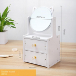 Kosmeetikatoodete hoiukast Tolmukindel lauasahtel Lauaarvuti kosmeetikapeegel Ehted Nahahooldustoodete hoiukarp High Sense