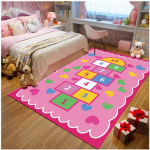 Multikas Roosa &Uuml;kssarvik 3D-print Vaip Beebi Roomamis Telkimismatt Laste Toa M&auml;nguala Vaibad Lapse Magamistoa M&auml;nguvaibad Elutoa jaoks 140x200cm