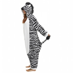 Kigurumi Animal Cosplay kapuutsiga kombinesoon pidžaama meeste naiste pikkade varrukatega talvine soe Rompe magamisriided Panda Lion, leopard, elevant, sebra, tiiger cosplay XL