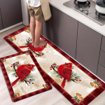 1 tk Luksuslik Red Bird j&otilde;uluk&ouml;&ouml;gimatt Pehme paksendatud k&ouml;&ouml;gip&otilde;randamatt Veekindel libisemiskindel &otilde;likindel p&otilde;randamatt 40x60cm