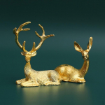 2 tk Vaigust p&otilde;hjap&otilde;draarmastaja skulptuur p&otilde;drapaar hirve kujuke kuju kaunistus Feng shui ornament