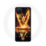 &Uuml;mbris Samsung Galaxy A22 4G Vikings Series 6. hooaja logo V tulem&otilde;&otilde;ga mustal taustal