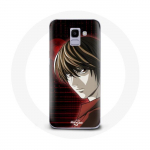 &Uuml;mbris Samsung Galaxy A6 2018 Light Yagami Death Note Anime Manga jaoks
