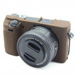 Sony Alpha A5100 A5000 A6000 A6100 A6300 A6400 kate pehme silikoonkummist kaamera korpuse koti jaoks, kaitseb nahka kaitsev korpus A6300 A6400