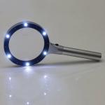 Pihushoitav 12 LED luup 10x optiliste prillidega valgustatud luup LED valgusega lugemiseks suurendusklaasiga Lupa ehteluup h&otilde;be