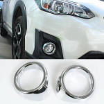 Autode stiil For Subaru XV Crosstrek 2017 2018 ABS Kroom Eesmise udutule katte liistud Raam Pea udutule vormimine black