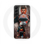 Coque pour Samsung Galaxy S21 FE Formule 1 Max Verstappen Casque F1 - Maniacase