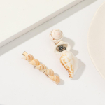 Pinkdudu Populaarsed Natural Shell isetegemise juuksen&otilde;elad, moodsad minimalistlikud Boho juukseklambrid naistele, ehted kingitused PD1827 A