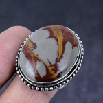 Natural Noreena Jasper Gemstone Handmade 925 Steling Silver Ring Size 9 t0y51
