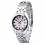 Bulova Classic Jet Star piiratud v&auml;ljalaskega roostevabast terasest h&otilde;bedane sihverplaadiga kvarts 96K112 meeste k&auml;ekell koos lisarihmaga h&otilde;be
