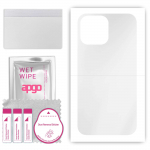 apgo Ultra Clear Protective Skin Sticker for the back compatible with Apple iPhone 13 Pro Max, Wrap Film, Hydrogel Film, Flexible, Soft TPU with posit