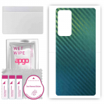 apgo Protective Skin Sticker for the back compatible with Motorola Edge 2021, Wrap Film, Foil, Vinyl - Pattern Carbon Chameleon CAKA1