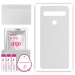 apgo Protective Skin Sticker for the back compatible with TCL L10 Lite, Wrap Film, Foil, Vinyl - Pattern Transparent Carbon
