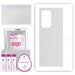 apgo Protective Skin Sticker for the back compatible with Honor Magic Vs2, Wrap Film, Foil, Vinyl - Pattern Transparent Carbon