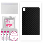 apgo Protective Skin Sticker for the back compatible with TCL 10 TabMax 4G, Wrap Film, Foil, Vinyl - Pattern Carbon Black