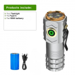 Mini taskulamp 18350 &Uuml;liv&otilde;imas LED taskulamp 3500LM &Uuml;litugev taskulamp Suure v&otilde;imsusega LED taskulamp V&auml;ike latern with batttery