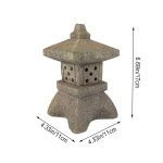 Decor Zeni kaunistused P&auml;ikeseenergial t&ouml;&ouml;tav torn Aed Kuju Palee laternad Hiina p&auml;ikeselamp kivist sisehoovi pagoodi latern set 1