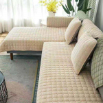 &Uuml;hev&auml;rviline libisemiskindel diivani kate Paks pehme diivanir&auml;tik elutoa m&ouml;&ouml;bli jaoks Decor Diivani katted Diivanikatted 70x150cm beež