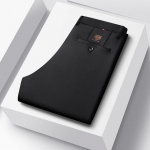 Suvised Mehed Business Stretch Smooth P&uuml;ksid Korea klassikaline &otilde;huke must hall vabaaja &uuml;likonnap&uuml;ksid meeste br&auml;nd elastsed v&ouml;&ouml;p&uuml;ksid 29 must